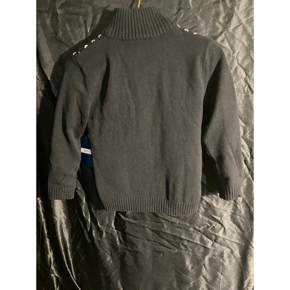 IZOD Quarter Zip Christmas Sweater With Red Button Down Boys Size S/P (6-7) New - Picture 7 of 7